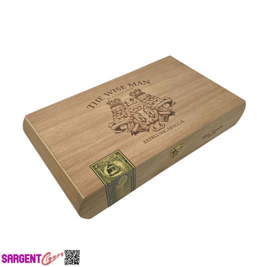 The Wise Man El Gueguense Toro Empty Wooden Cigar Box 12.5x7x2