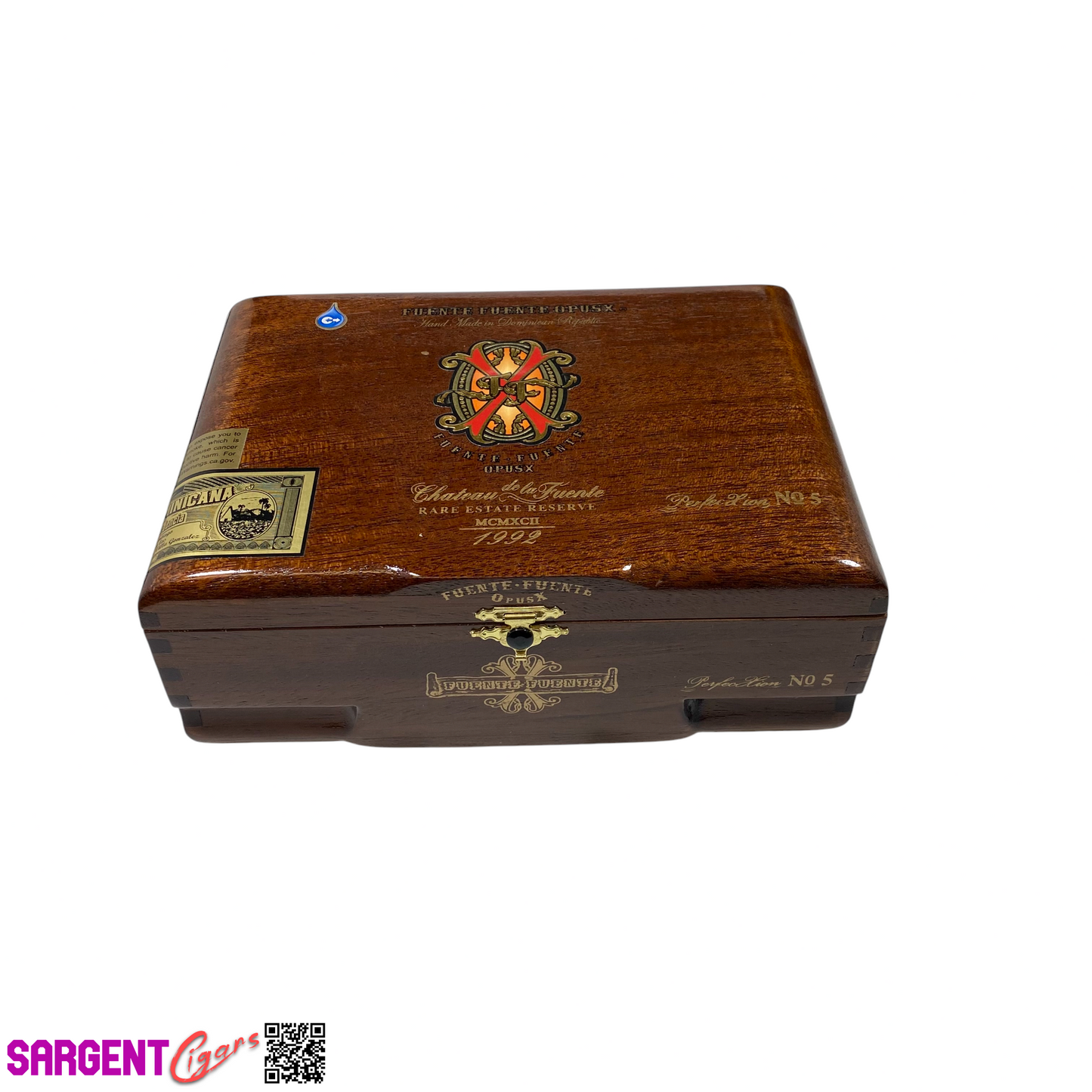 Arturo Fuente Opus X Perfection No5 Empty Wooden Cigar Box 8.5x6x3.25 (1)
