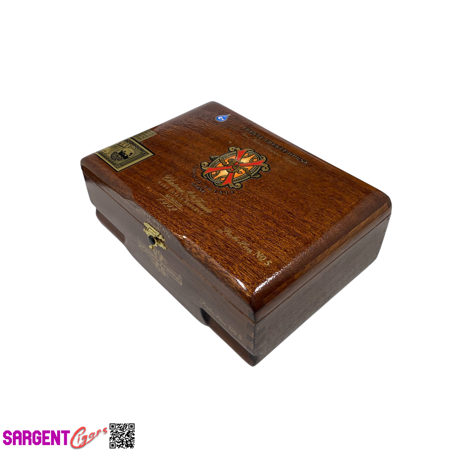 Arturo Fuente Opus X Perfection No5 Empty Wooden Cigar Box 8.5x6x3.25 (1)