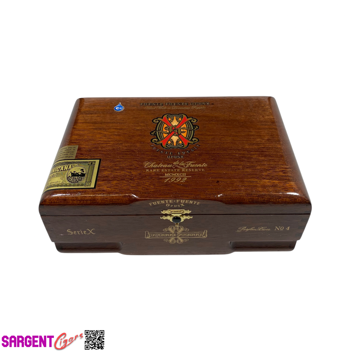 Arturo Fuente Opus X Perfection No4 Empty Wooden Cigar Box 9.25x6.5x3.5
