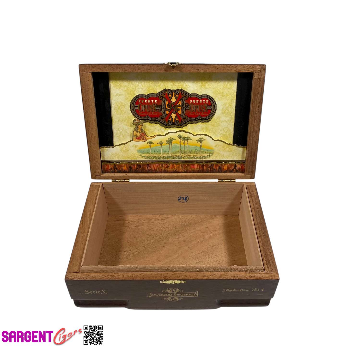 Arturo Fuente Opus X Perfection No4 Empty Wooden Cigar Box 9.25x6.5x3.5