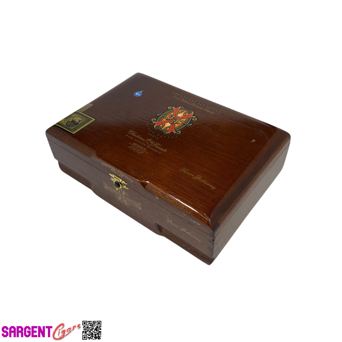 Arturo Fuente Opus X Super Belicoso Empty Wooden Cigar Box 9.75x6.75x3 (1)