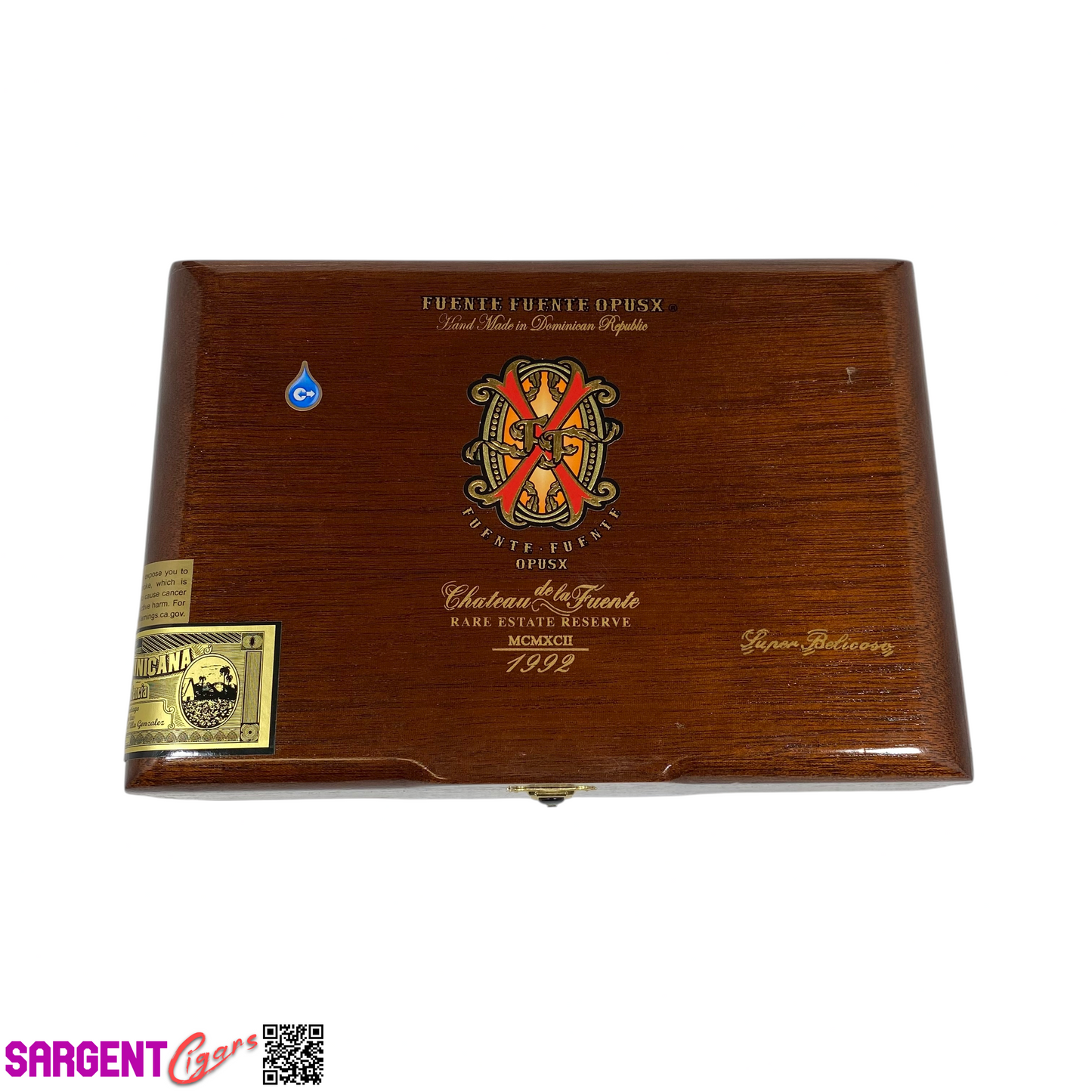 Arturo Fuente Opus X Super Belicoso Empty Wooden Cigar Box 9.75x6.75x3 (1)