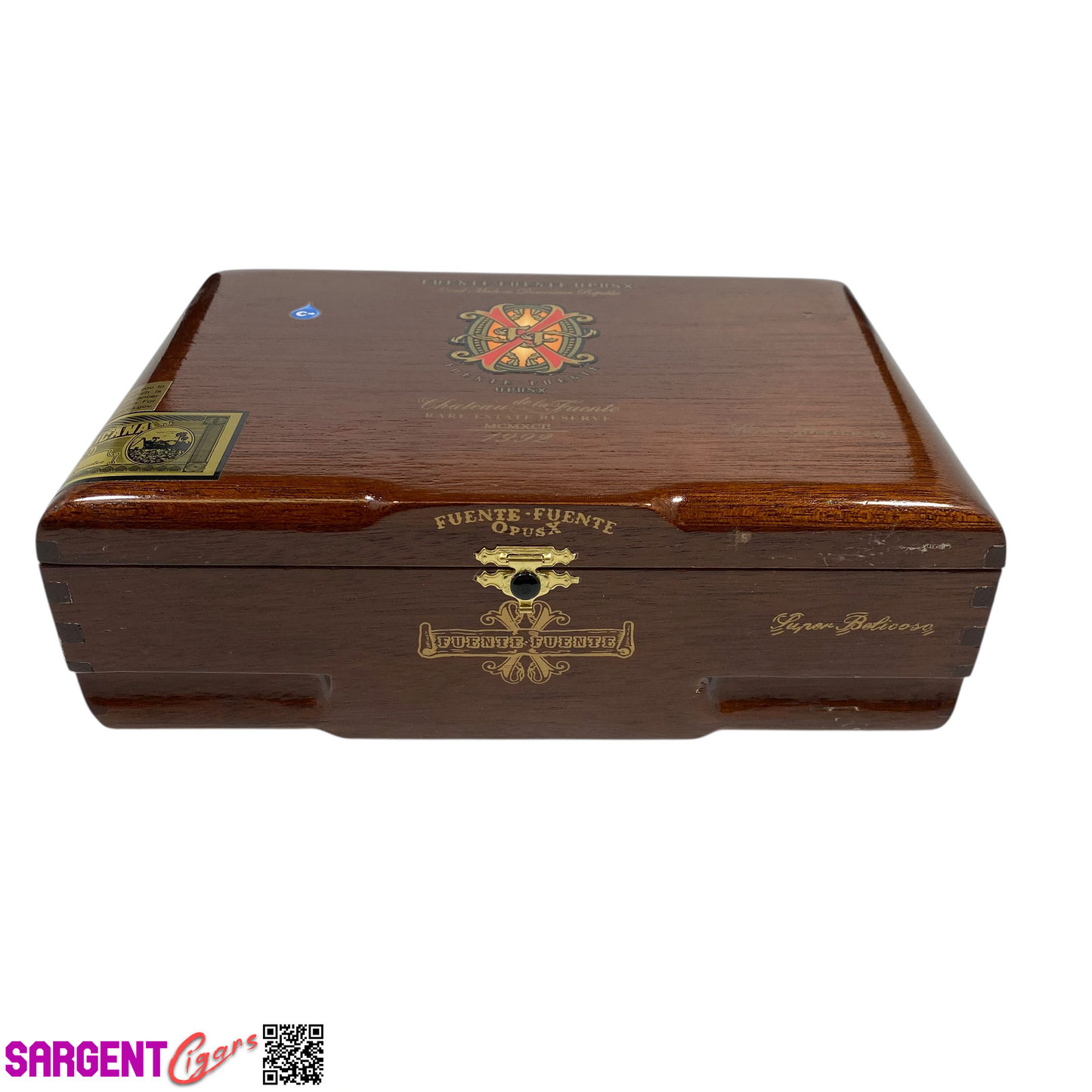 Arturo Fuente Opus X Super Belicoso Empty Wooden Cigar Box 9.75x6.75x3 (1)