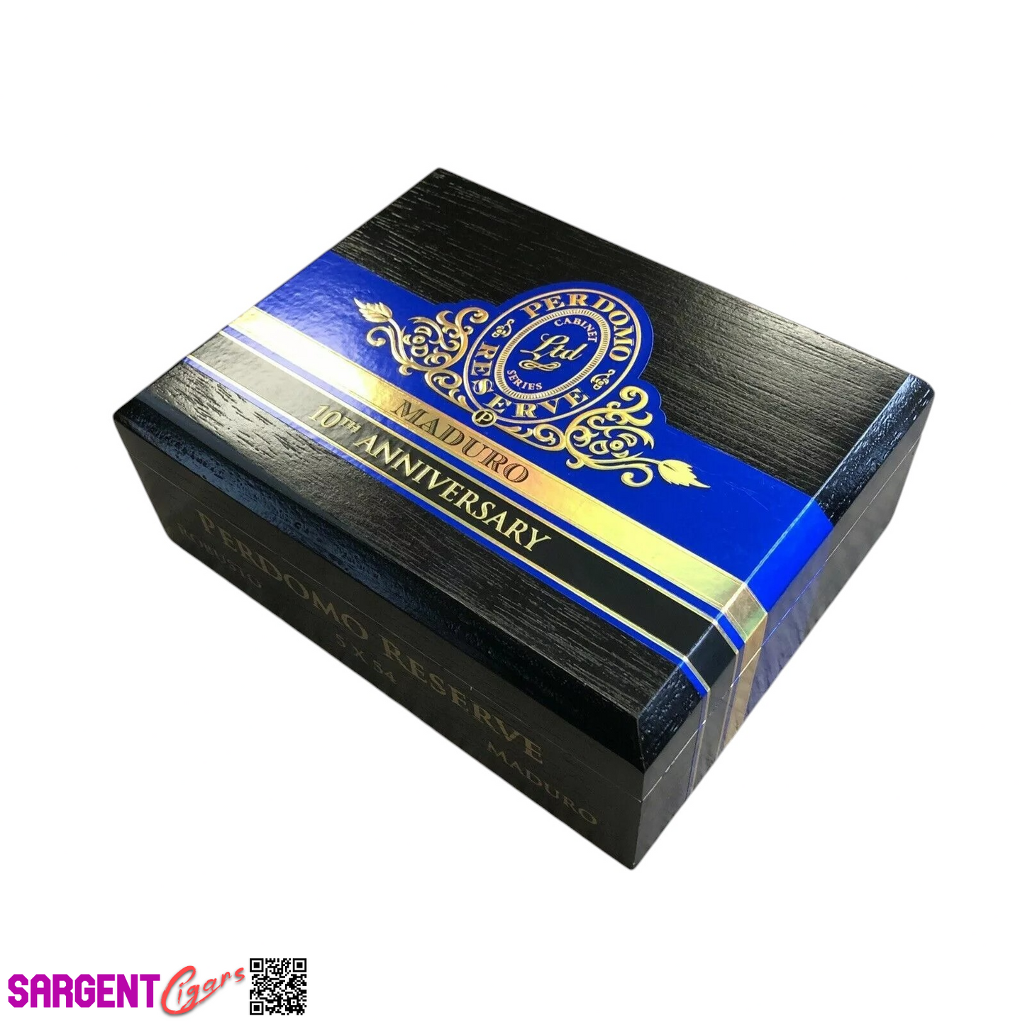 Perdomo 10th Anniversary Maduro Robusto Empty Wooden Cigar Box 8x6x3.5