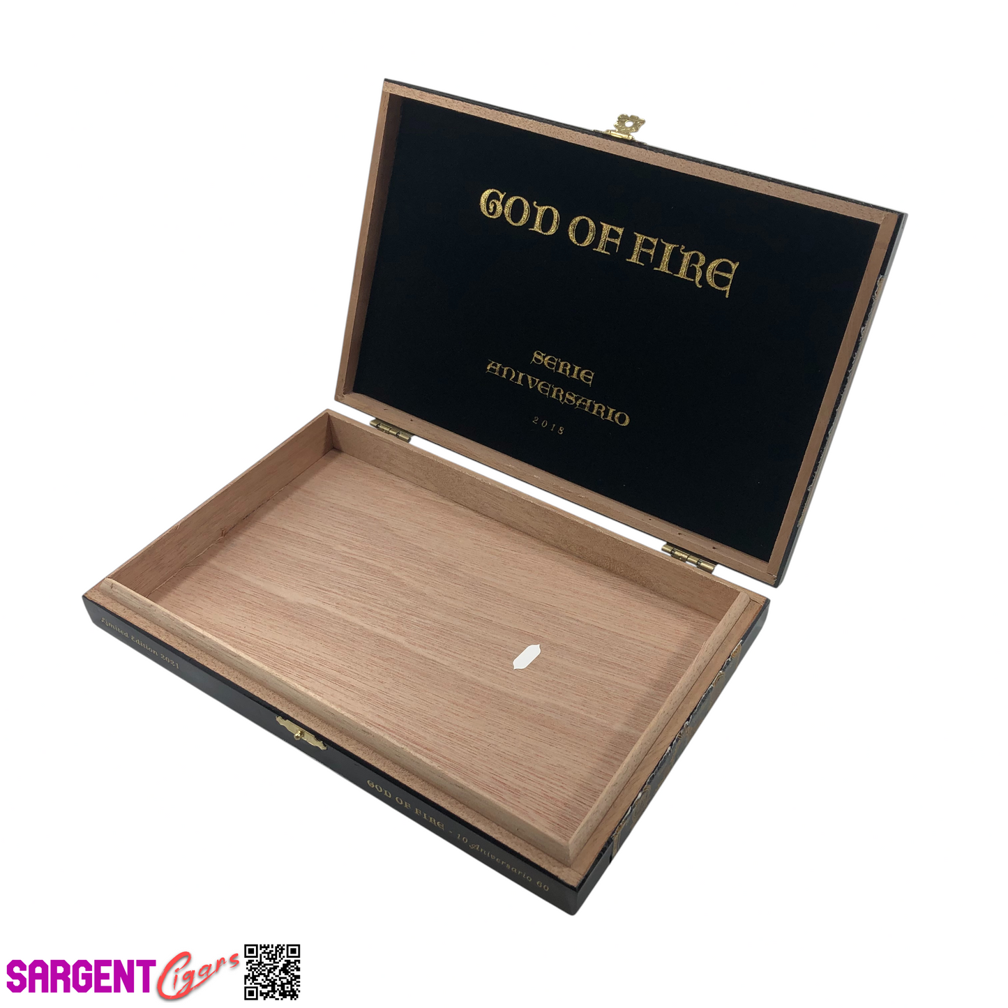 Arturo Fuente God Of Fire Aniversario No60 Empty Wooden Cigar Box 9.75x6.5x1.25