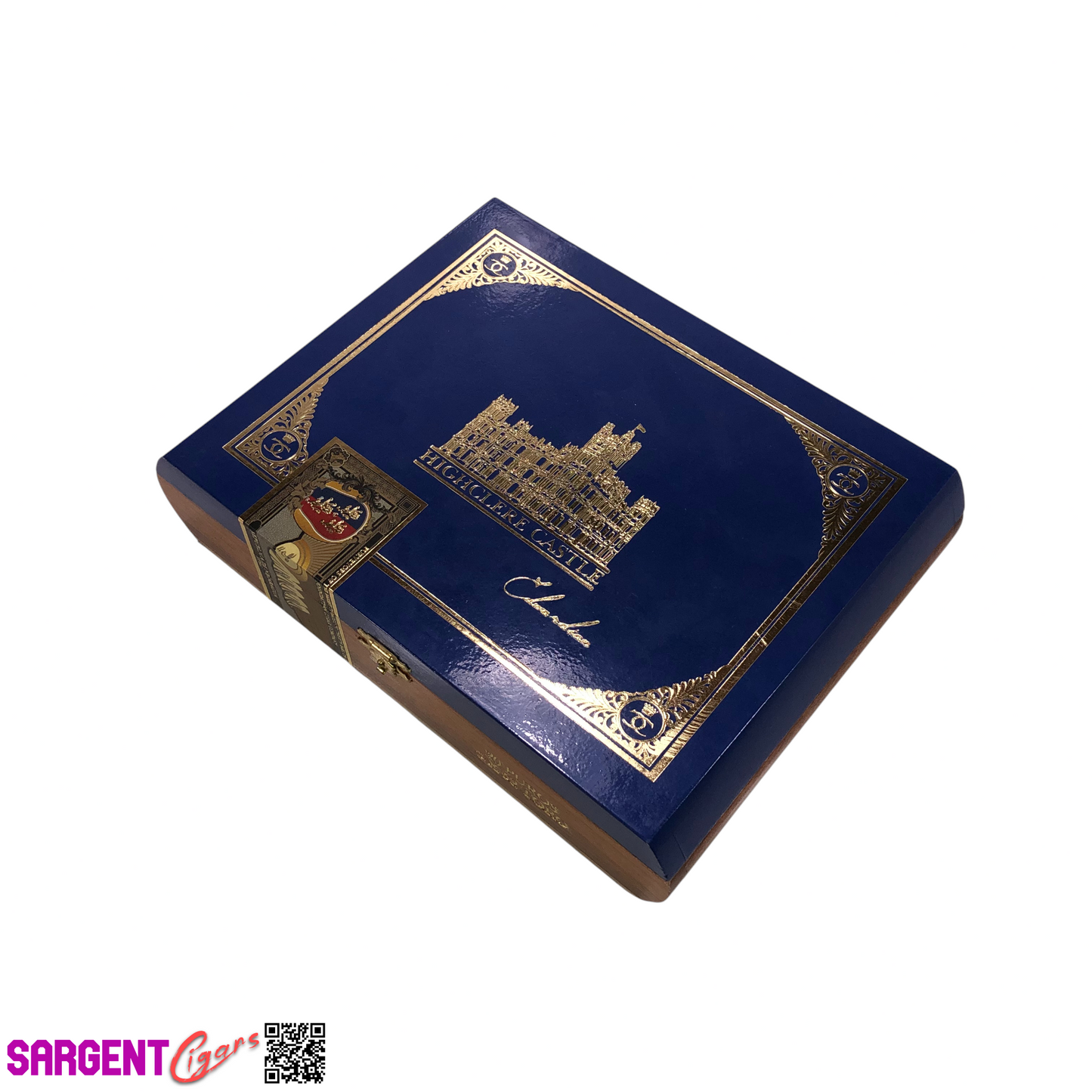 Highclere Castle Toro Empty Wooden Cigar Box 9.75x7.25x2.25