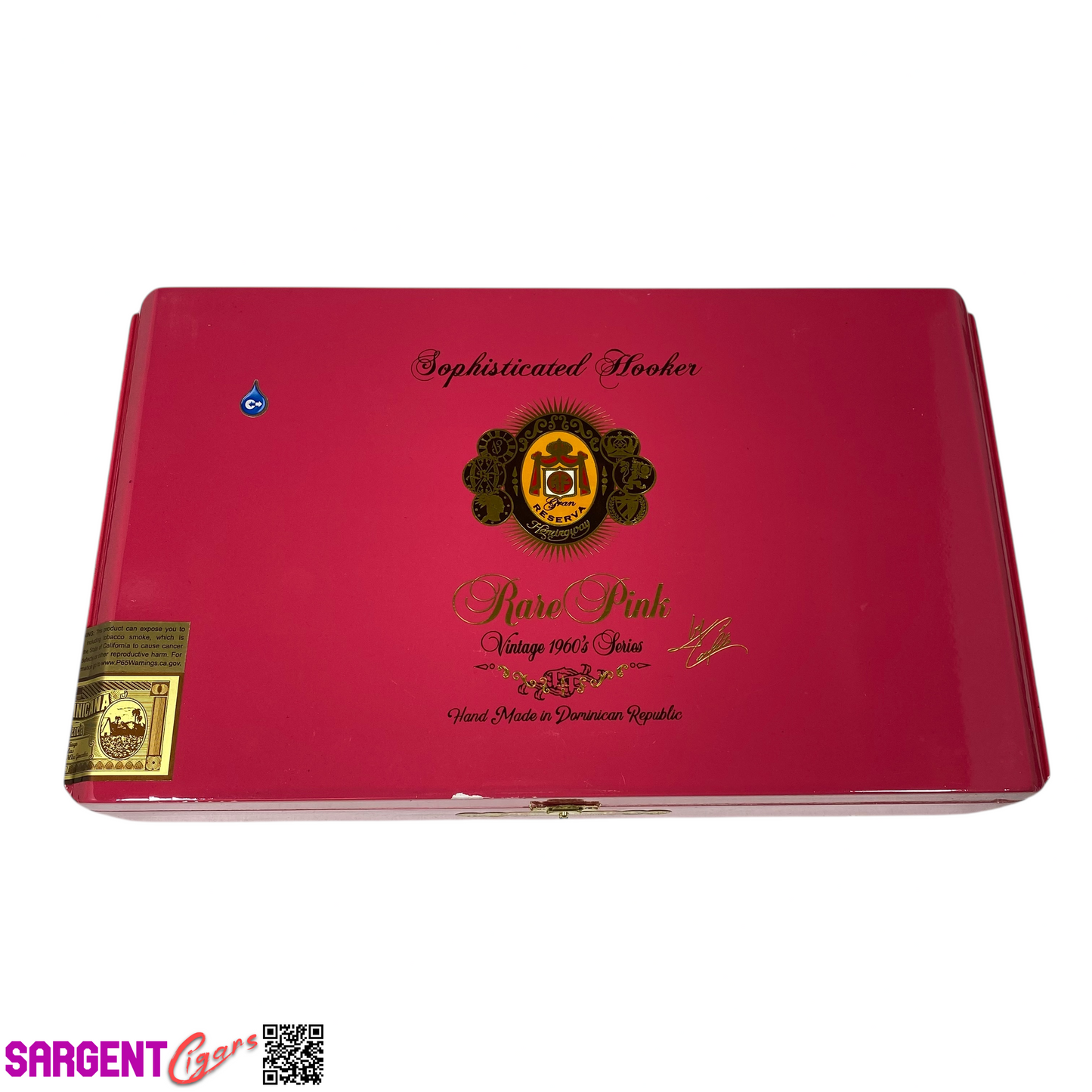 Arturo Fuente Opus X Rare Pink Sophisticated Empty Wooden Cigar Box 14x8.25x2.75 (1)