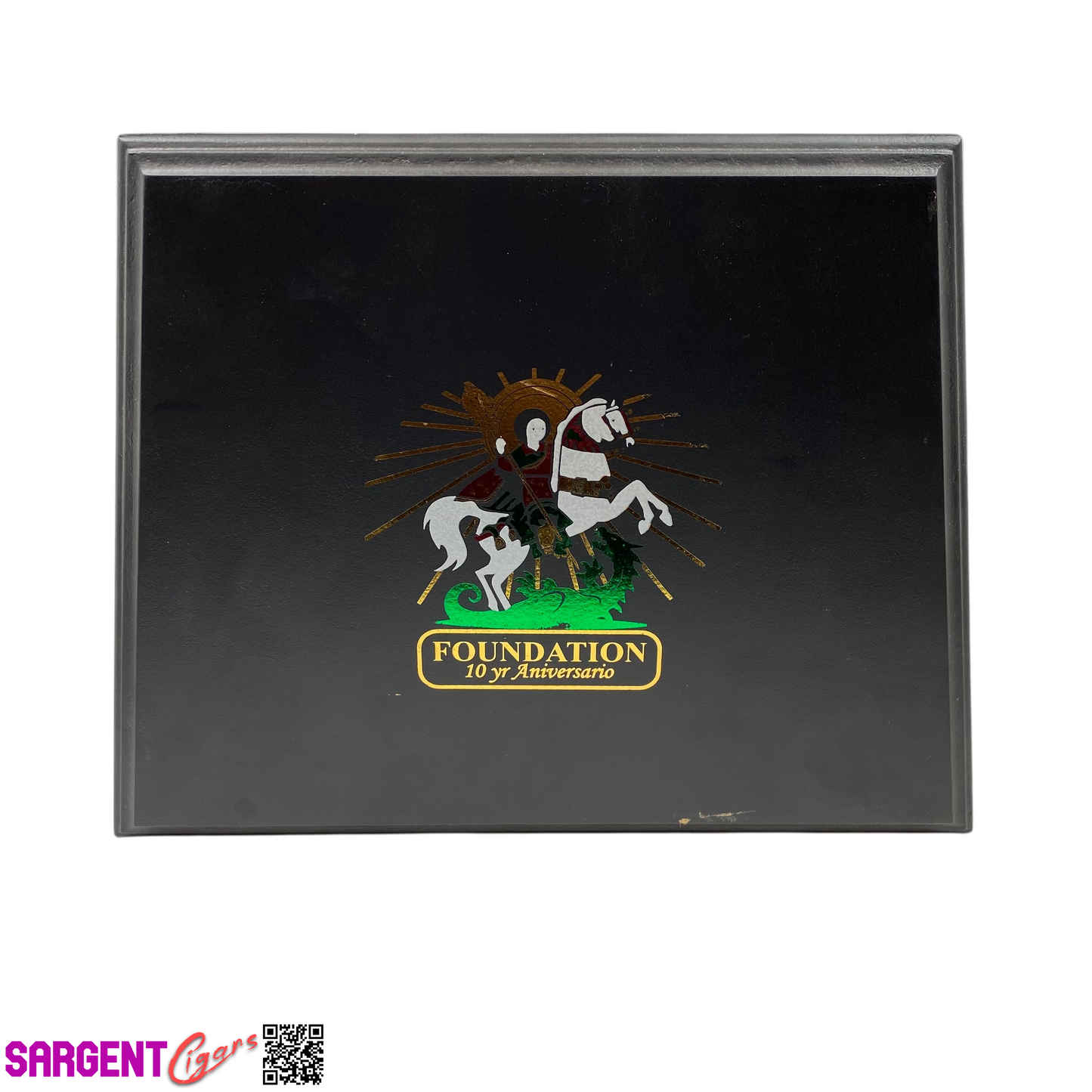 Foundation 10th Anniversary Salomon Empty Wooden Cigar Box 12.5x9.5x2.5 (1)