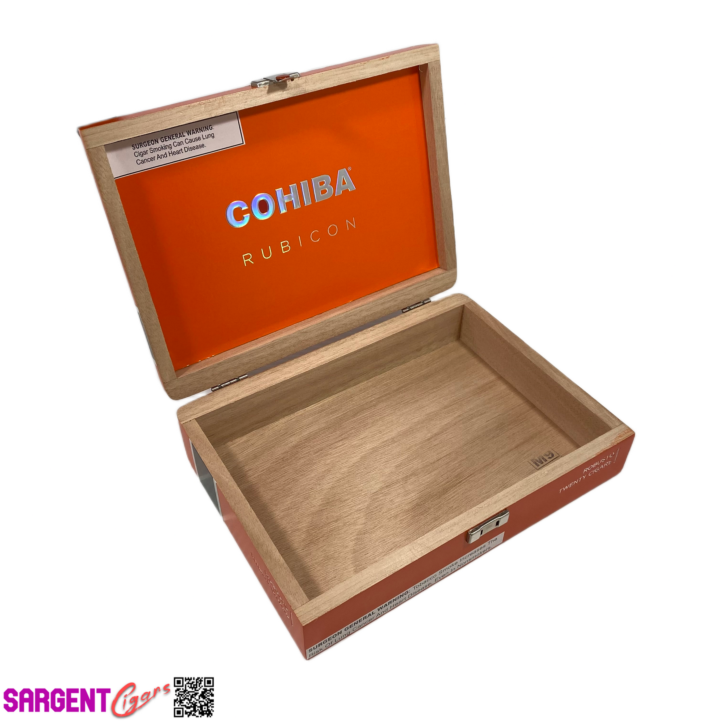 Cohiba Rubicon Robusto Empty Wooden Cigar Box 9x6.75x2