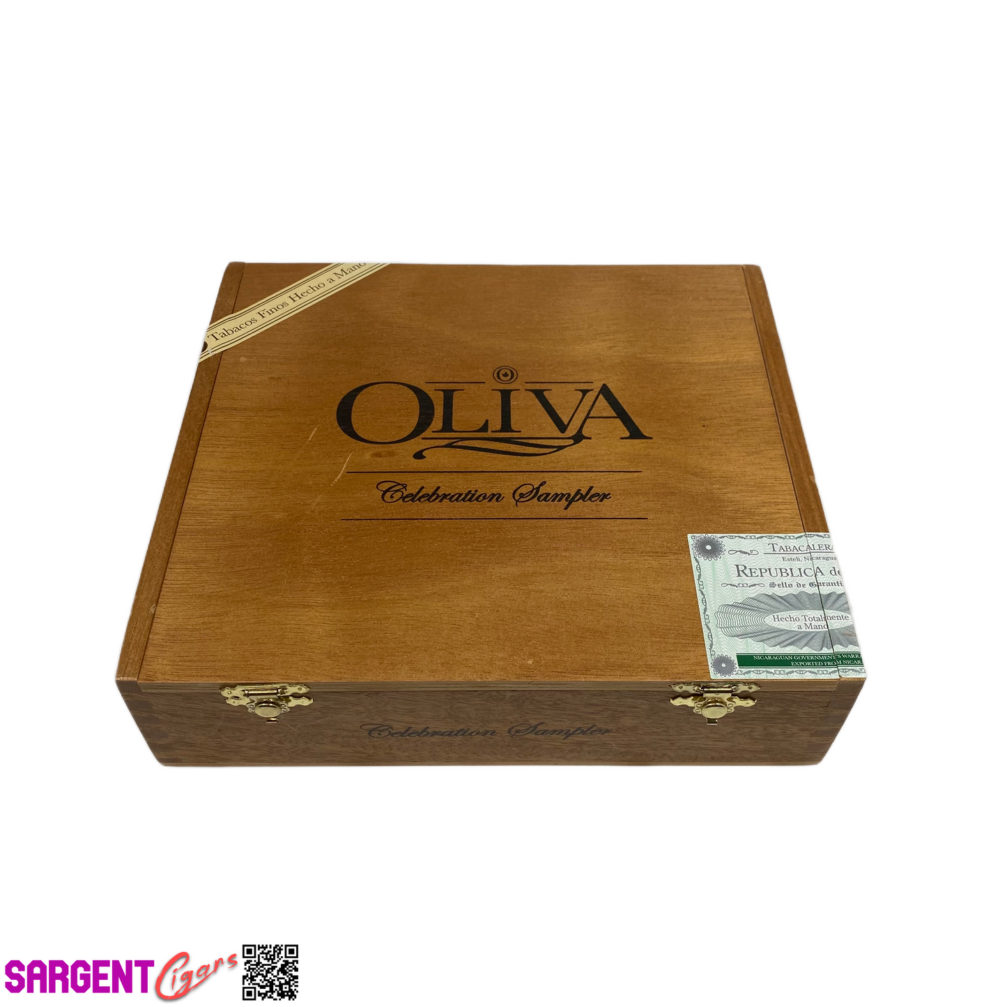 Oliva Celebration Sampler Empty Wooden Cigar Box 8.75x8x2.25
