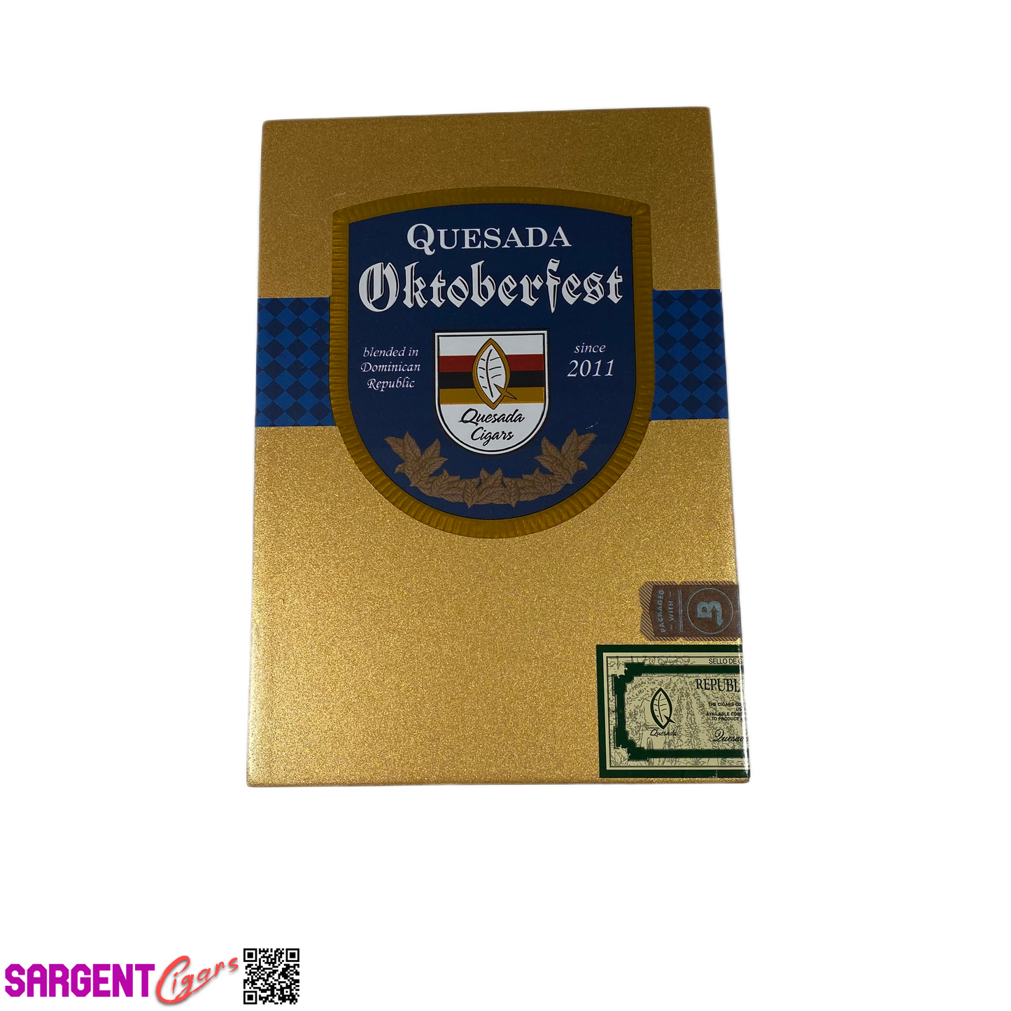 Quesada Oktoberfest Empty Wooden Cigar Box 4.75x7x2