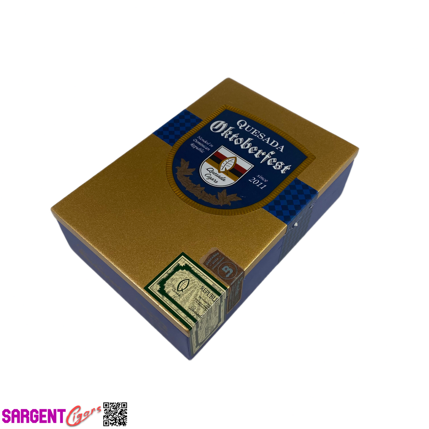 Quesada Oktoberfest Empty Wooden Cigar Box 4.75x7x2