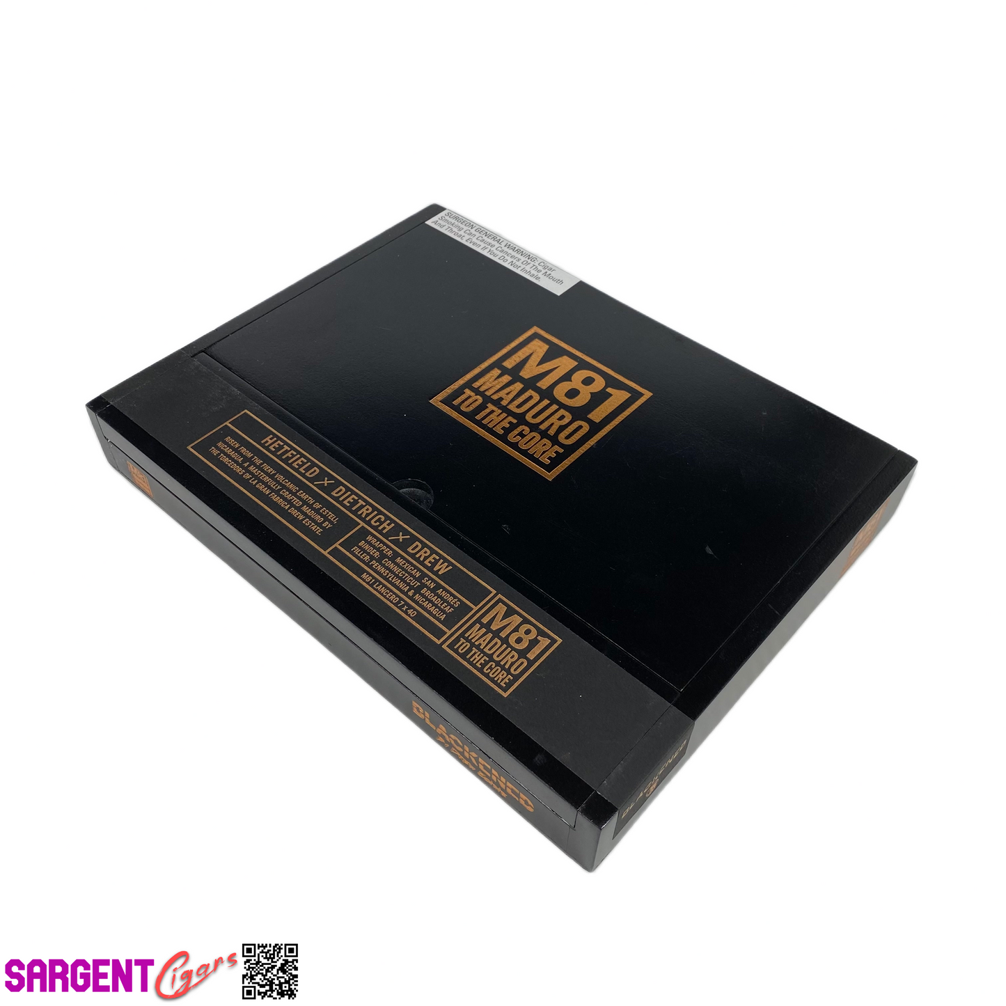 James Hetfield Metallica M81 Blackend Lancero Empty Wooden Cigar Box 10.5x8x1.5