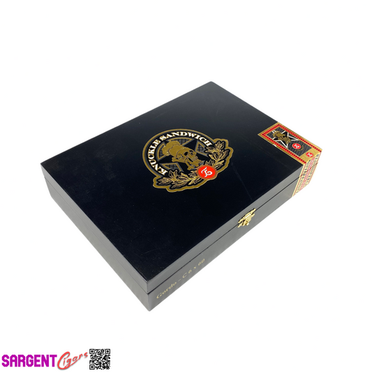 Guy Fieri Knuckle Sandwich Maduro Gordo Empty Wooden Cigar Box 10x7x2