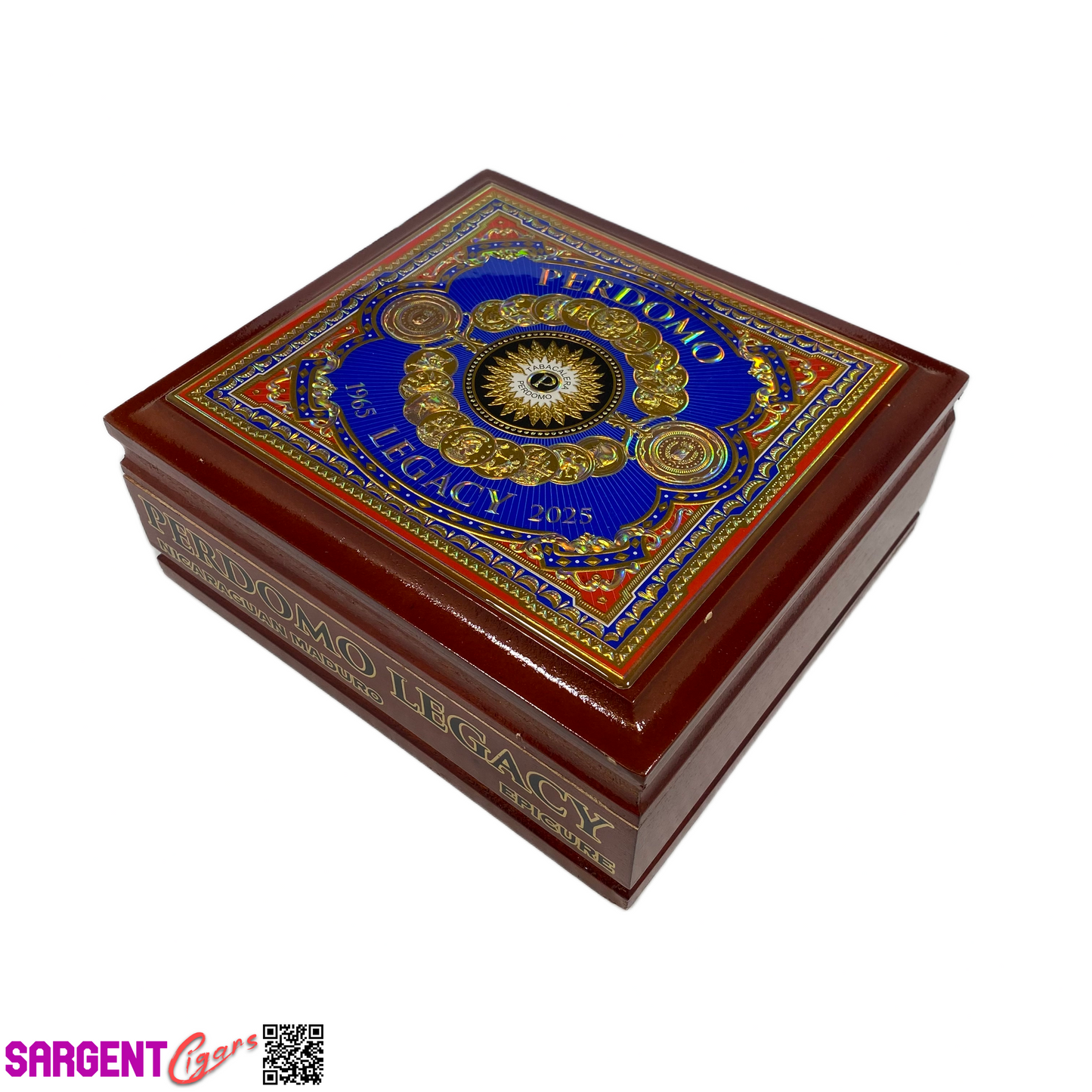 Perdomo Legacy Maduro Epicure Empty Wooden Cigar Box 8x7.5x3.25
