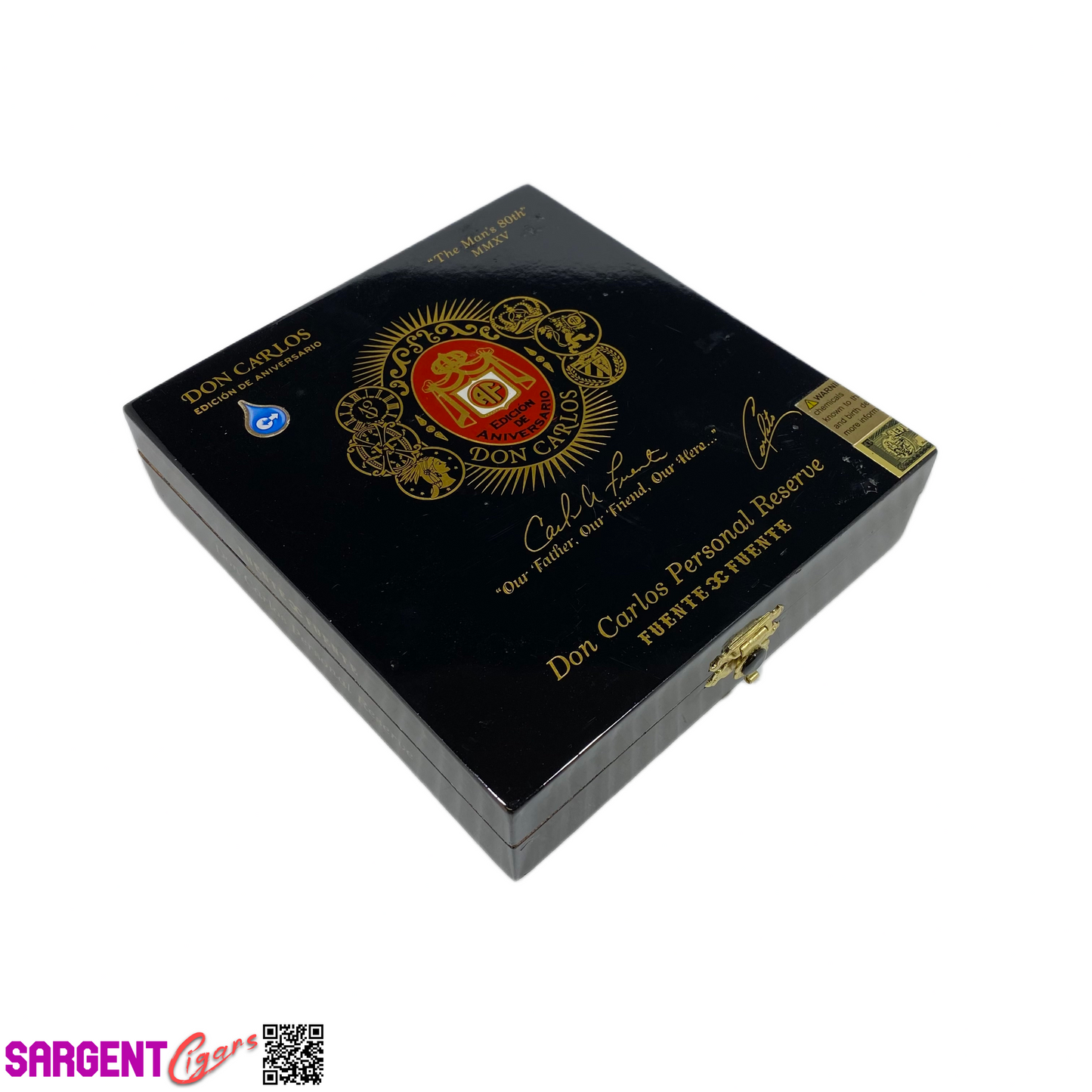 Arturo Fuente Don Carlos Reserve Empty Wooden Cigar Box 5.5x6x1.5