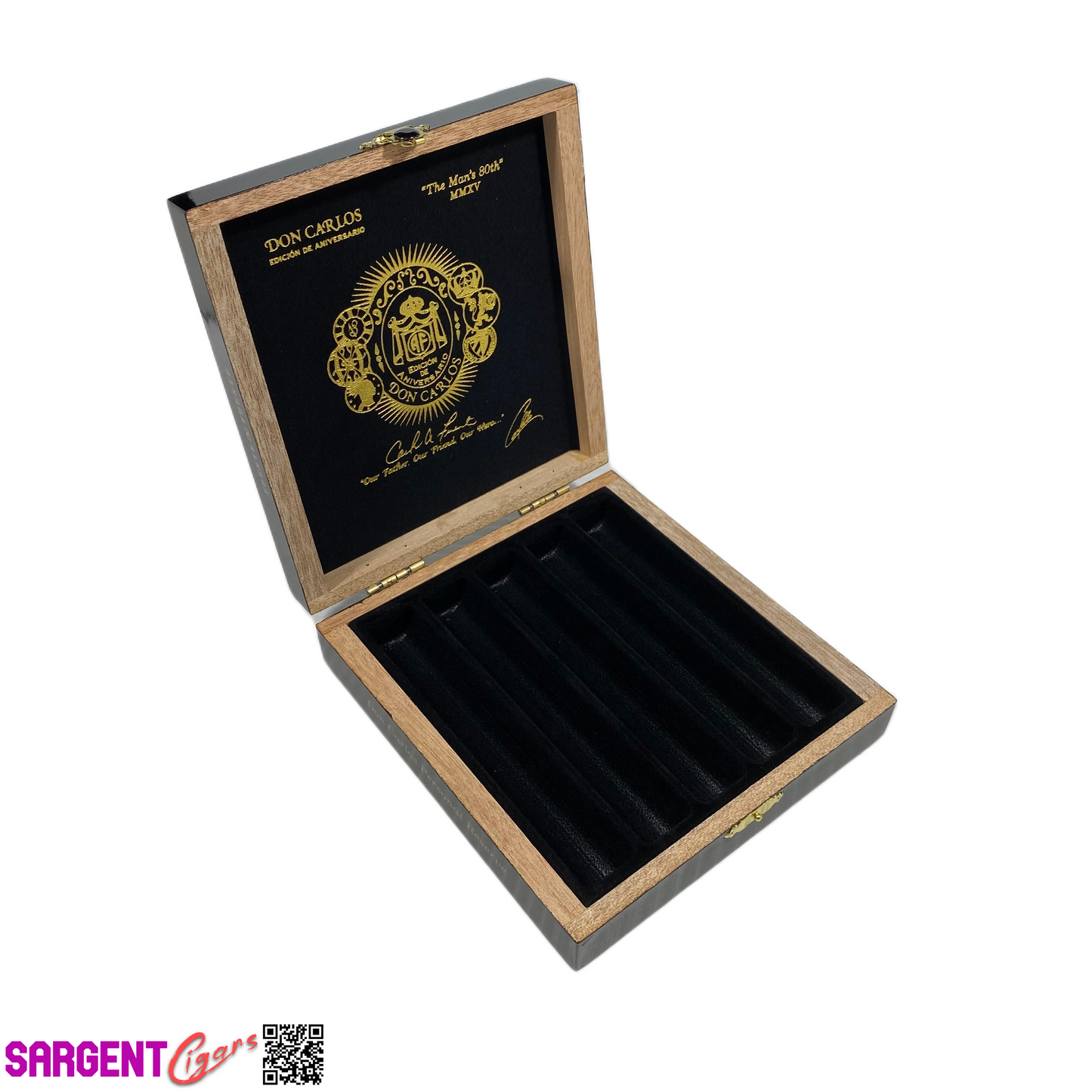 Arturo Fuente Don Carlos Reserve Empty Wooden Cigar Box 5.5x6x1.5