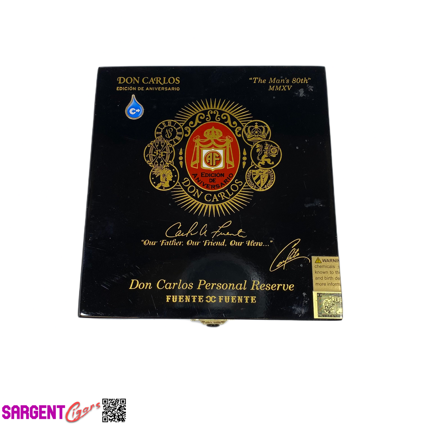 Arturo Fuente Don Carlos Reserve Empty Wooden Cigar Box 5.5x6x1.5