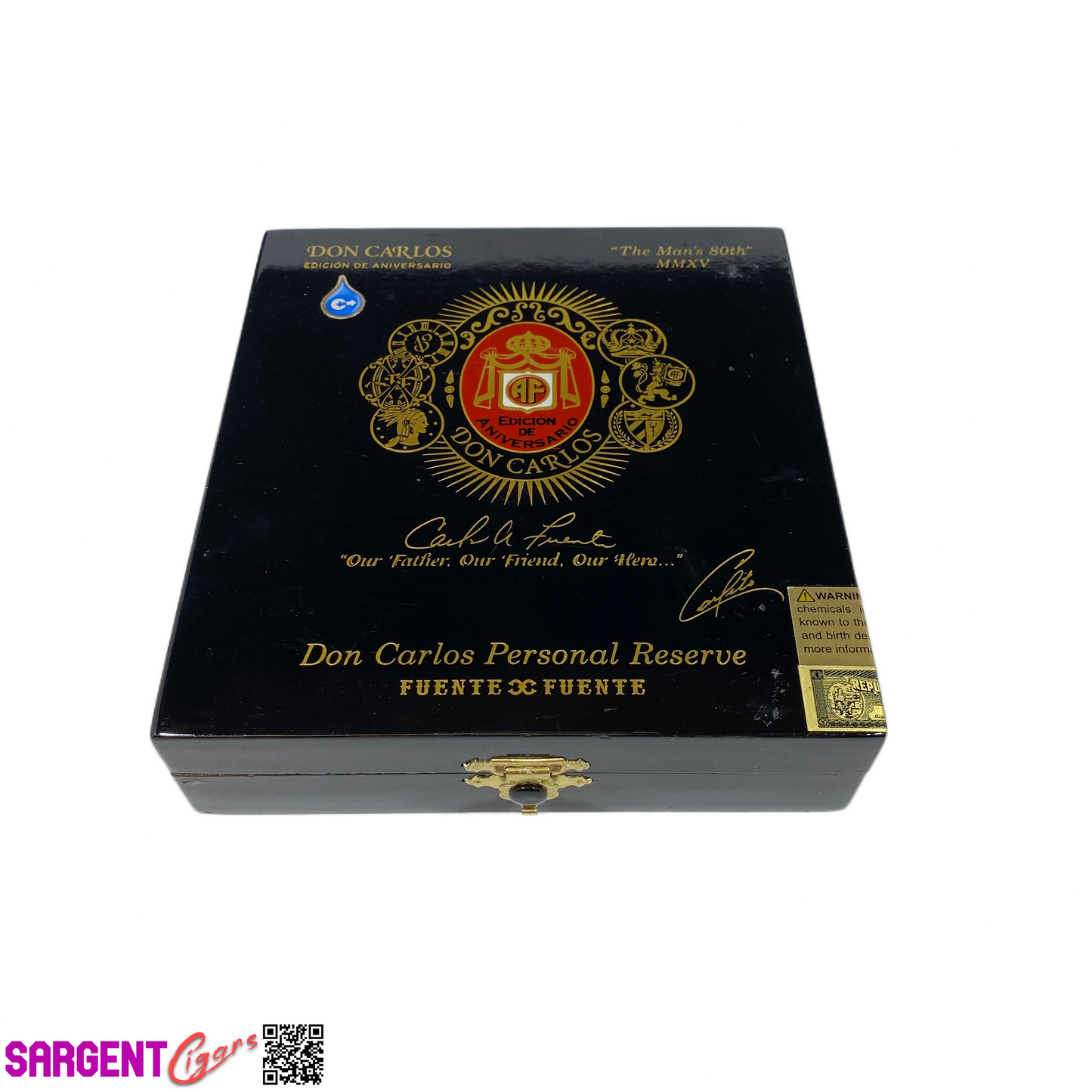 Arturo Fuente Don Carlos Reserve Empty Wooden Cigar Box 5.5x6x1.5