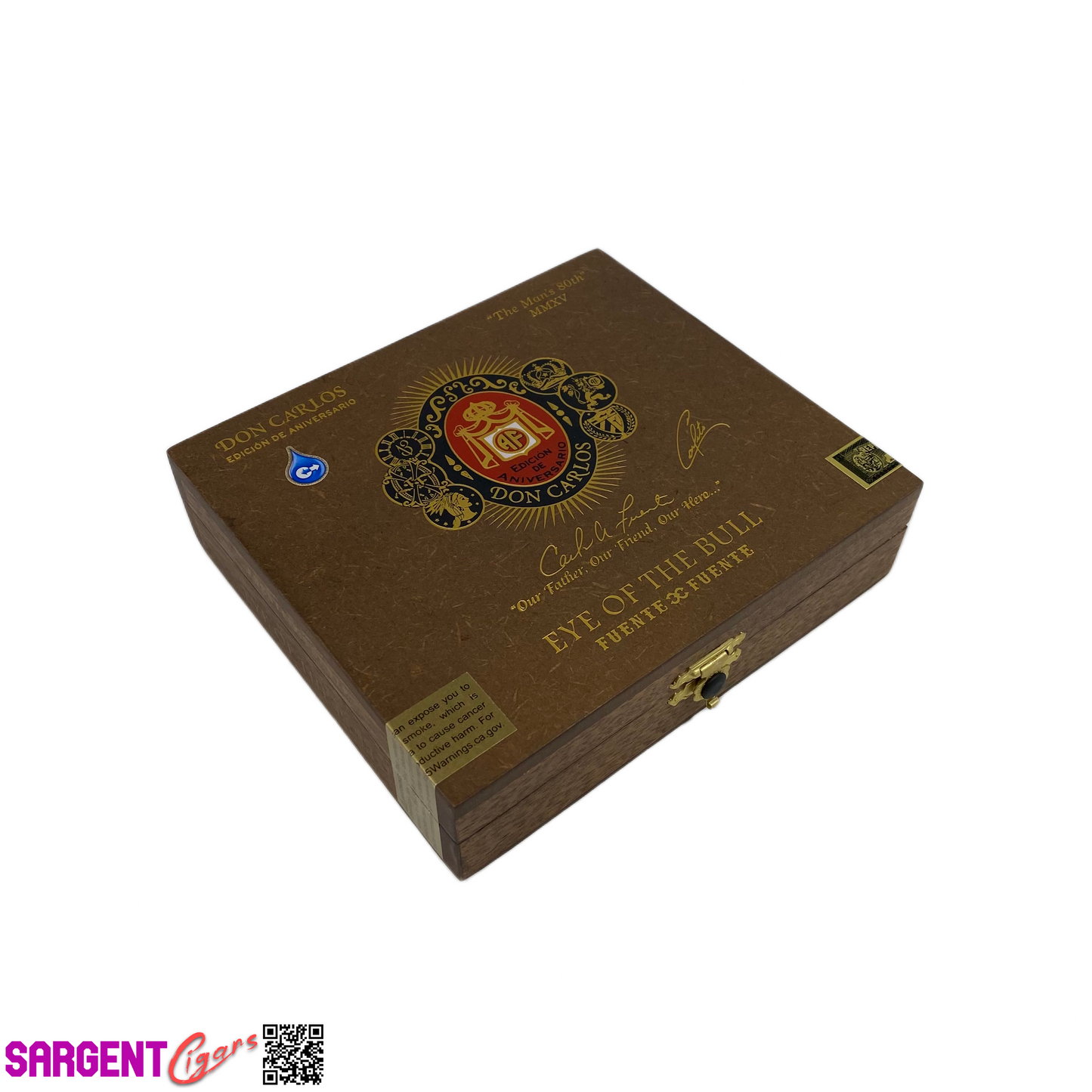 Arturo Fuente Eye of the Bull Empty Wooden Cigar Box 6x5.5x1.5