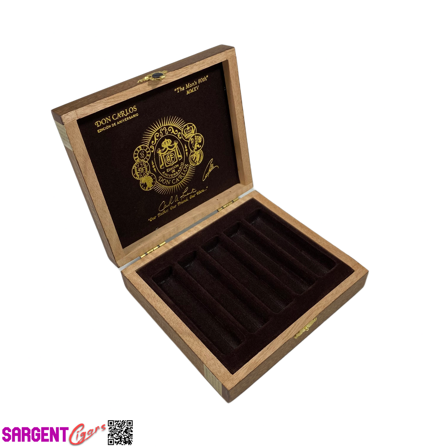 Arturo Fuente Eye of the Bull Empty Wooden Cigar Box 6x5.5x1.5