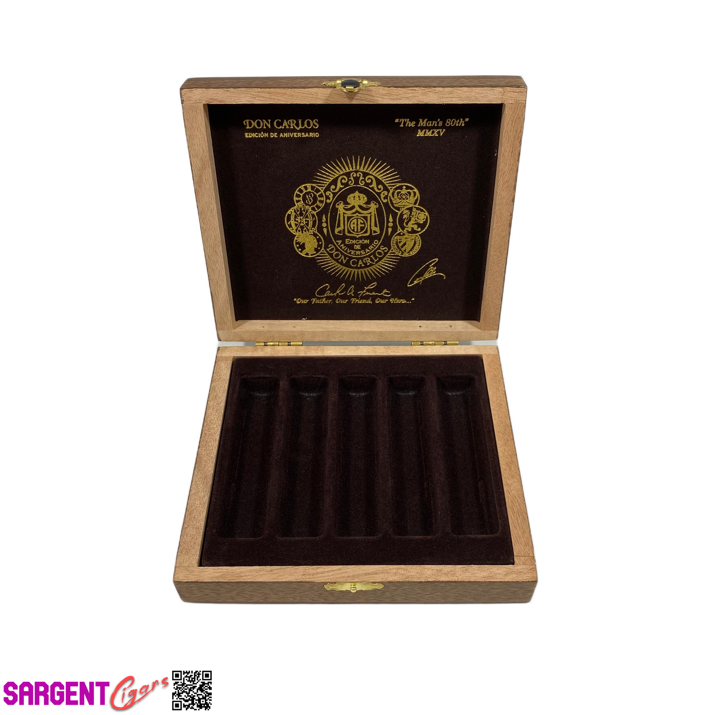 Arturo Fuente Eye of the Bull Empty Wooden Cigar Box 6x5.5x1.5
