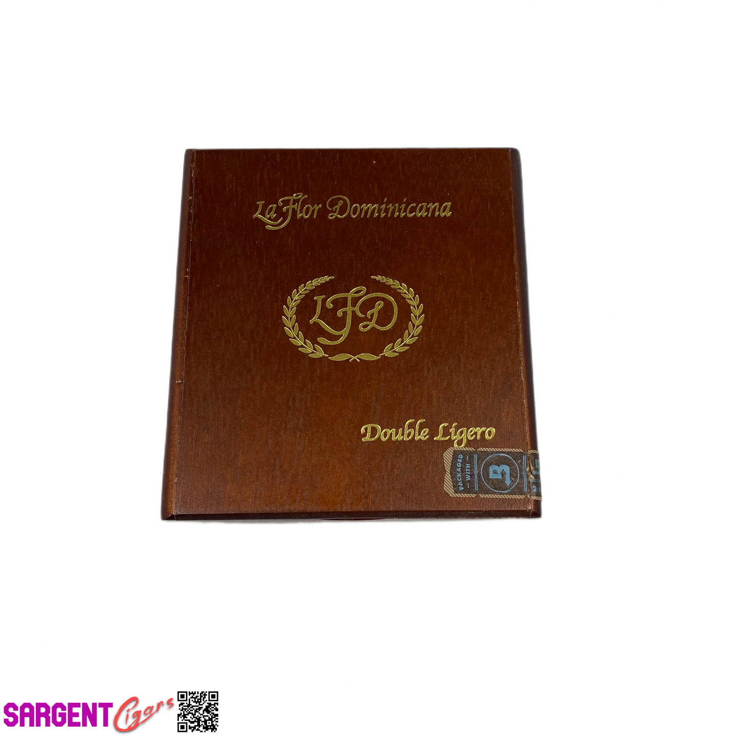 LFD DL452 Empty Wooden Cigar Box 4.5x5x3.5