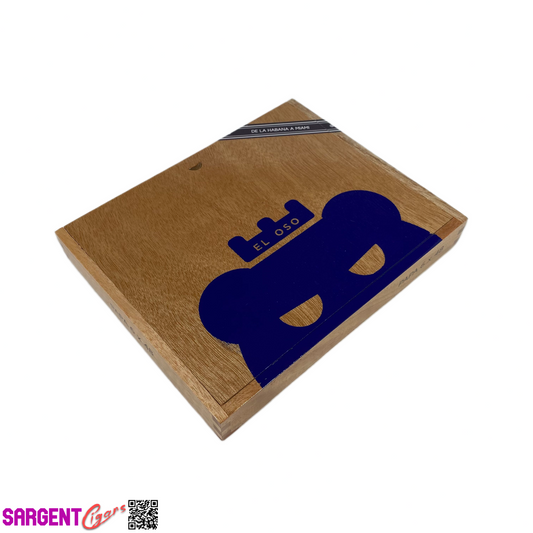 Warped Cigars El Oso Empty Wooden Cigar Box 8.25x6.75x1