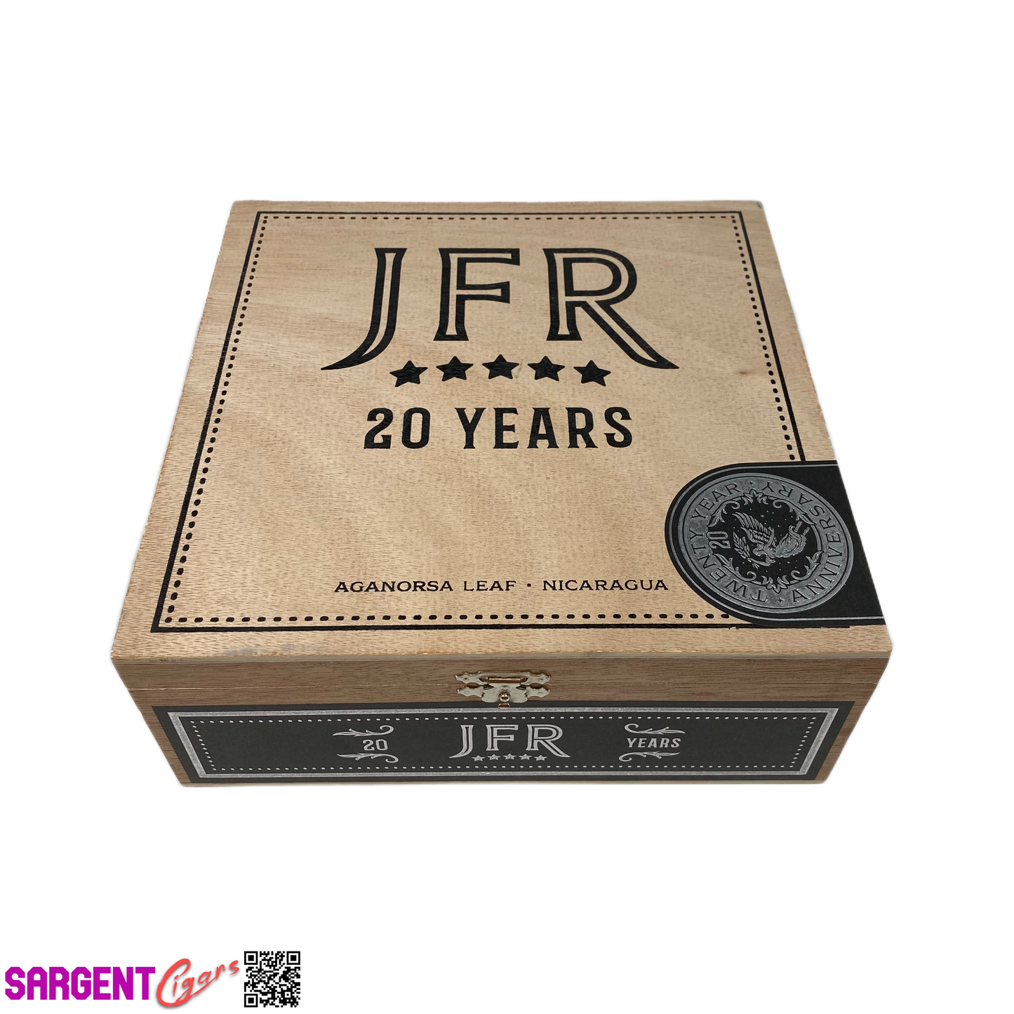 JFR 20th 7x70 Empty Wooden Cigar Box 8.25x8.25x3