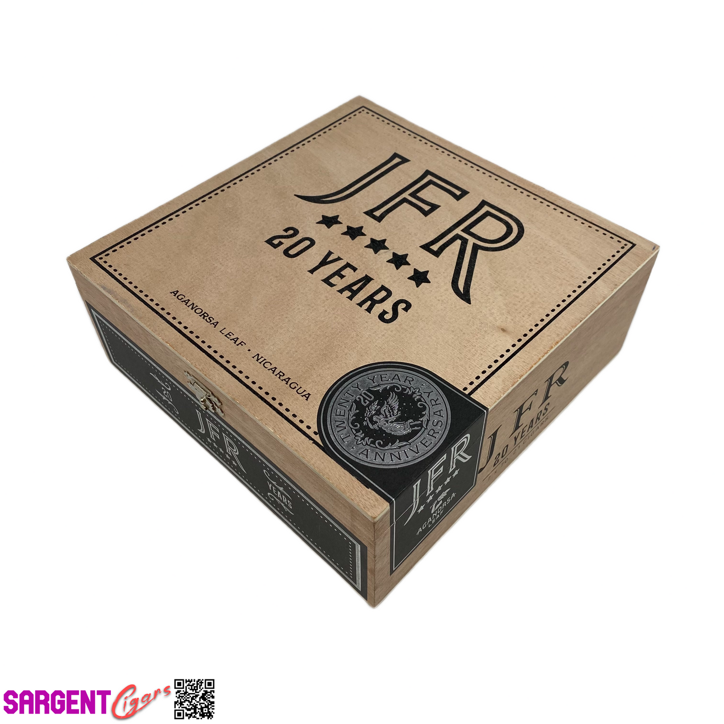 JFR 20th 7x70 Empty Wooden Cigar Box 8.25x8.25x3