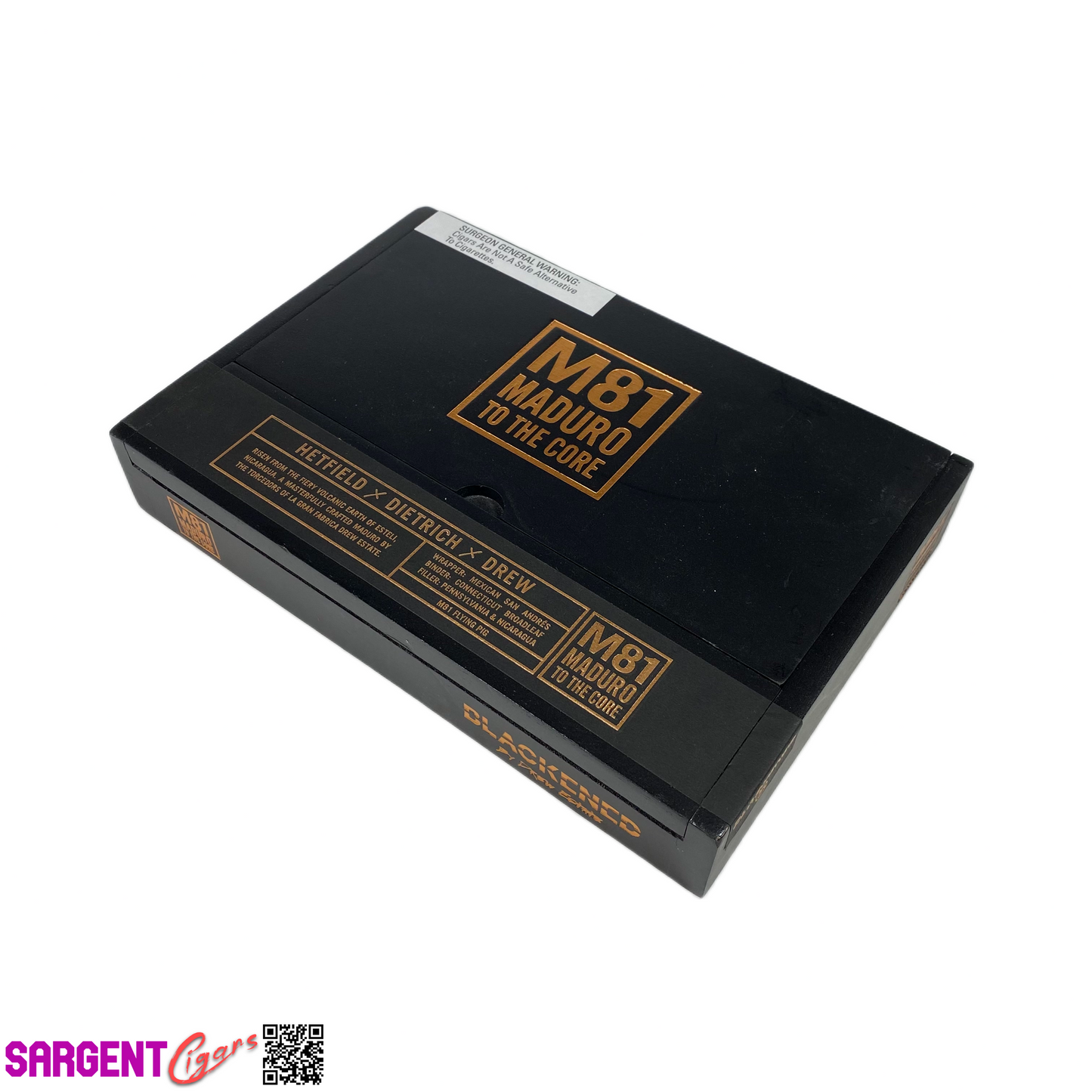 James Hetfield Metallica M81 Blackend Flying Pig Empty Wooden Cigar Box 9.5x6.5x1.5