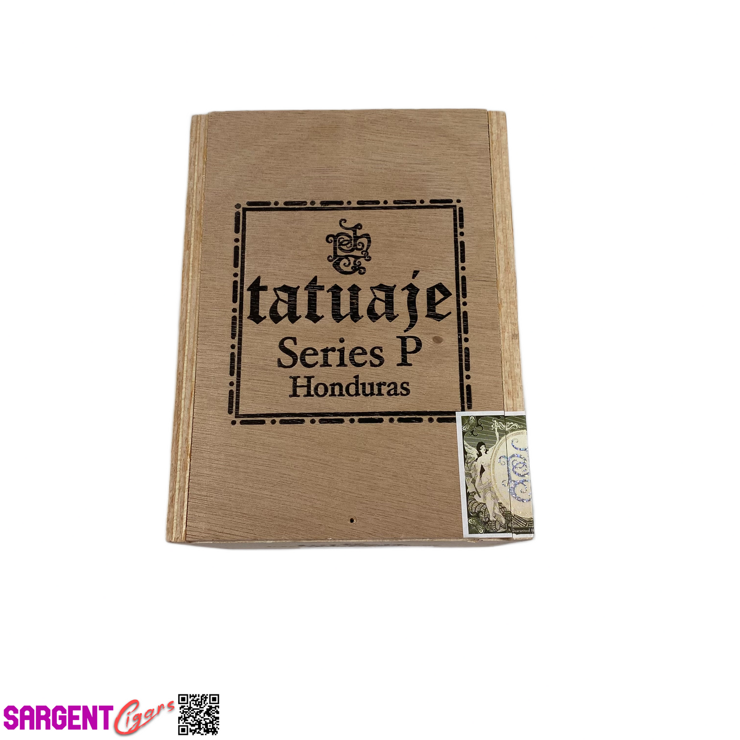 Tatuaje Series P Short Toro Empty Wooden Cigar Box 4.75x6.25x3.75