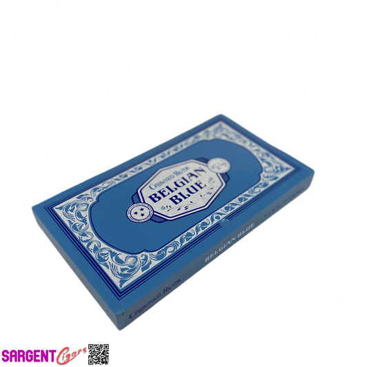 Crowned Heads Belgian Blue Empty Wooden Cigar Box 11.25x6.25x1.25