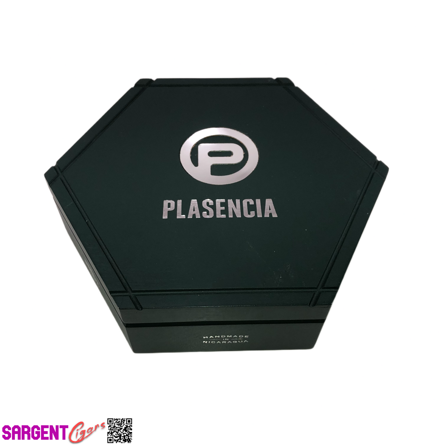 Plasencia Hexagon Empty Wooden Cigar Box 10x8.5x2.5