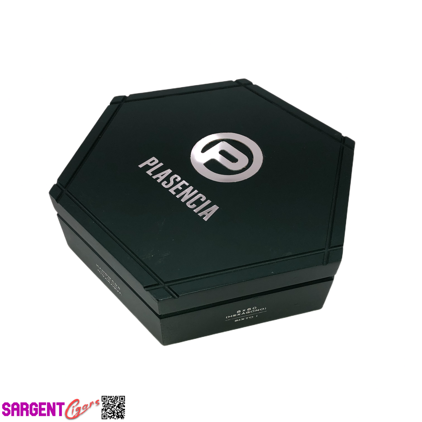 Plasencia Hexagon Empty Wooden Cigar Box 10x8.5x2.5