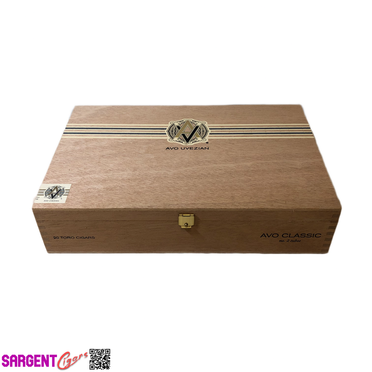 Avo Classic No2 Toro Tubo Empty Wooden Cigar Box 11x7.25x2.5