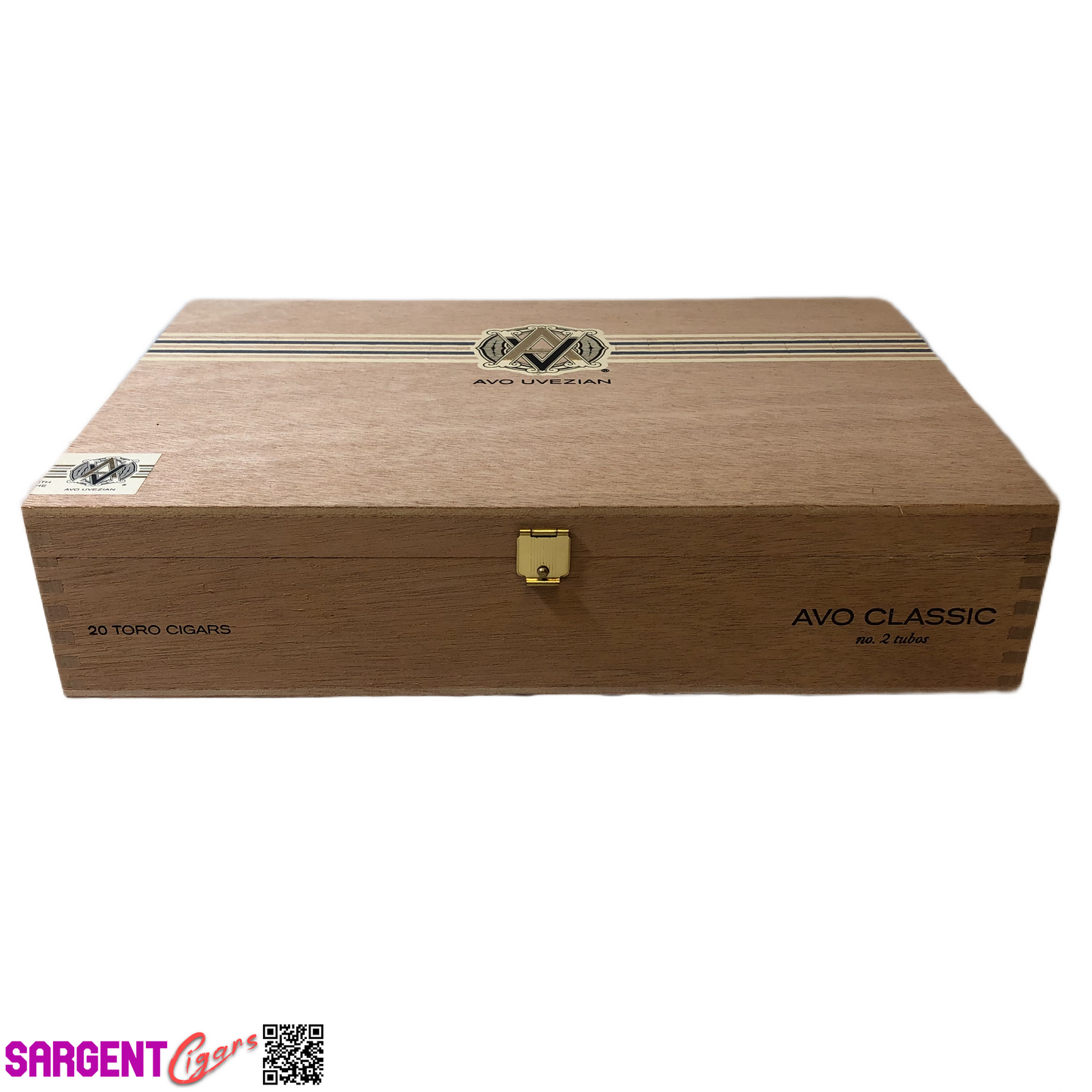 Avo Classic No2 Toro Tubo Empty Wooden Cigar Box 11x7.25x2.5