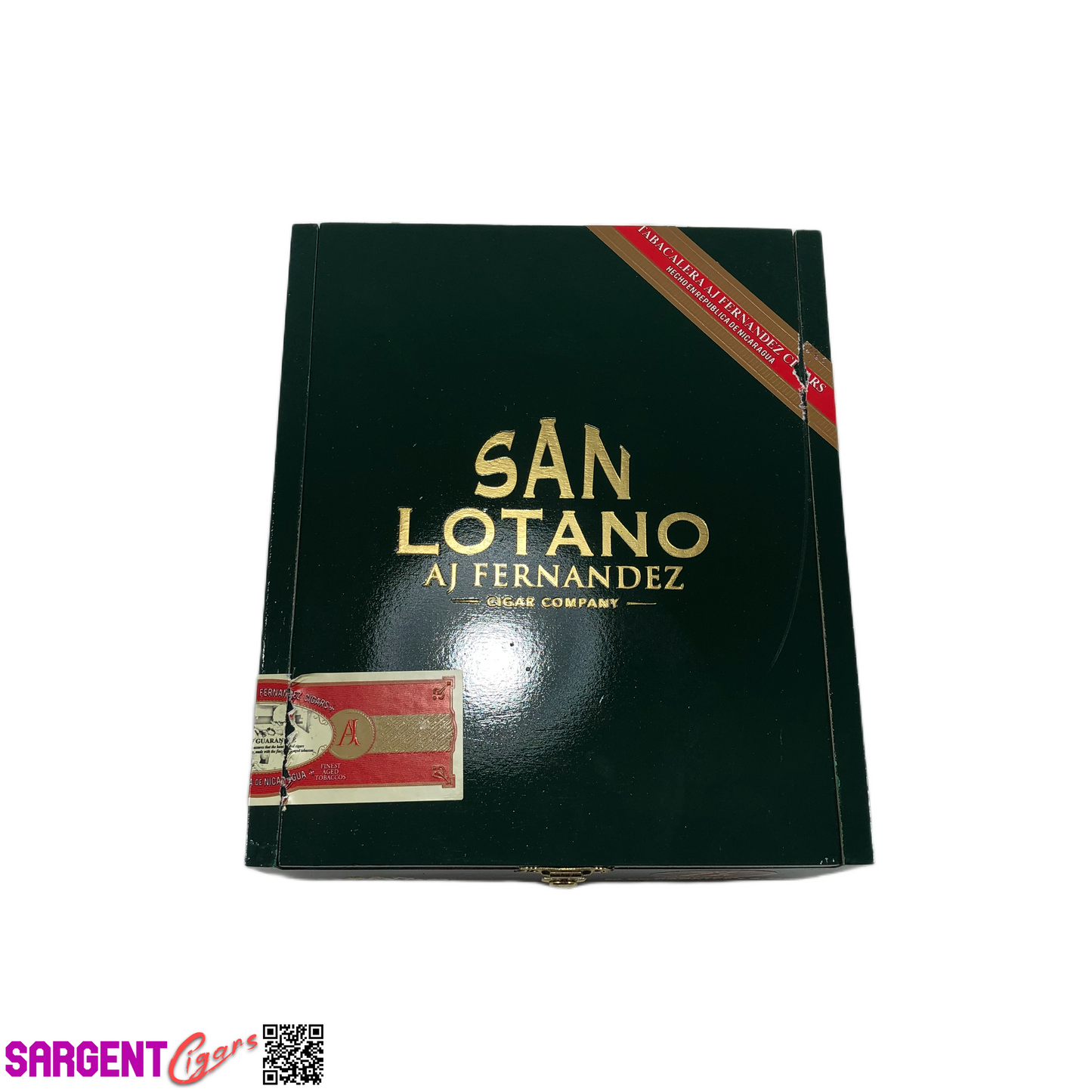 Aj Fernandez San Lotano Requiem Churchill Empty Wooden Cigar Box 6.75x8x3