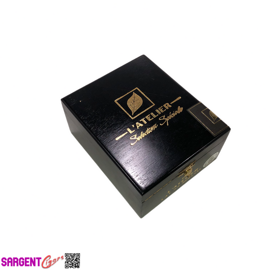 L'Atelier Lat52 Empty Wooden Cigar Box 5x6x2.75