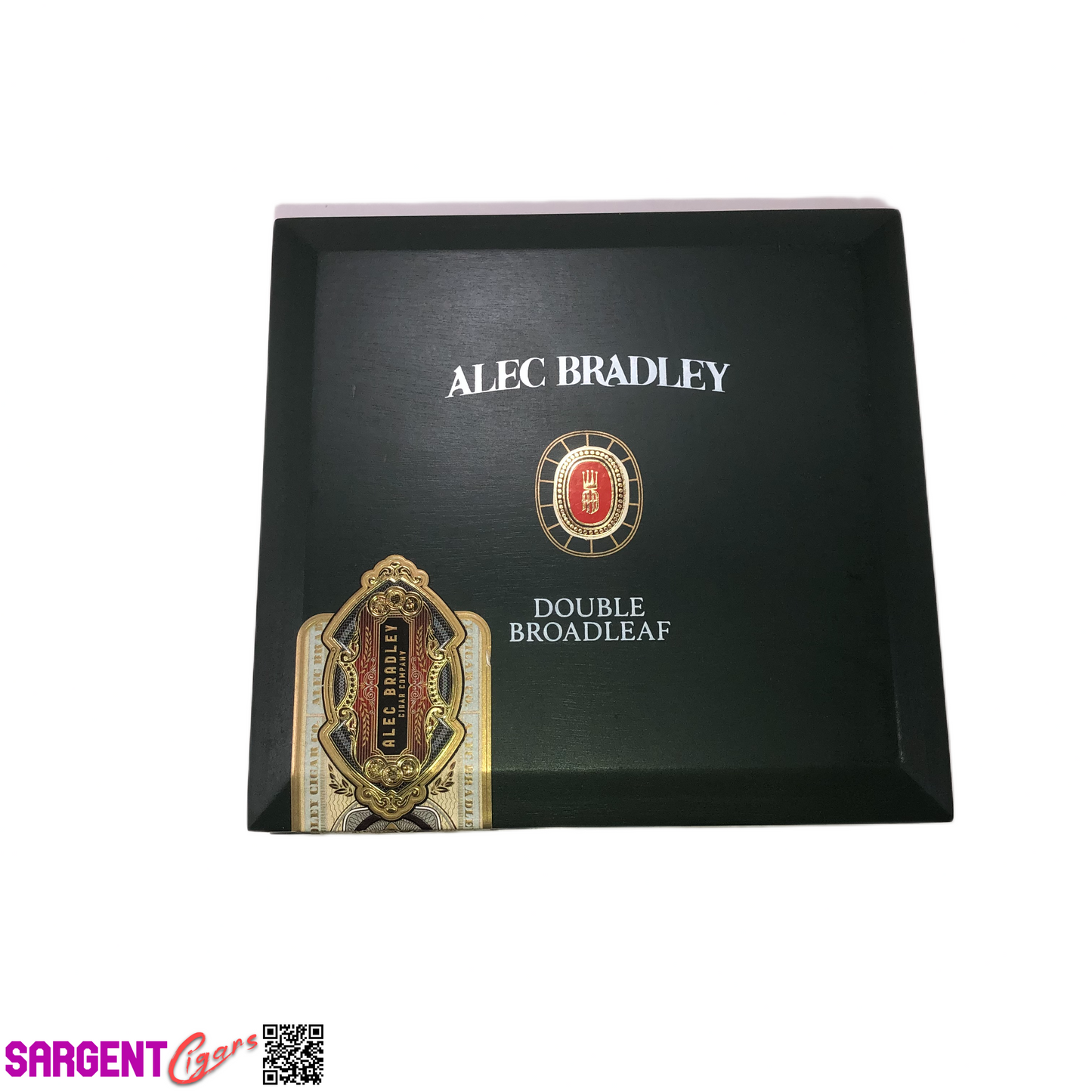 Alec Bradley Double Broadleaf Toro Empty Wooden Cigar Box 7.5x7x3