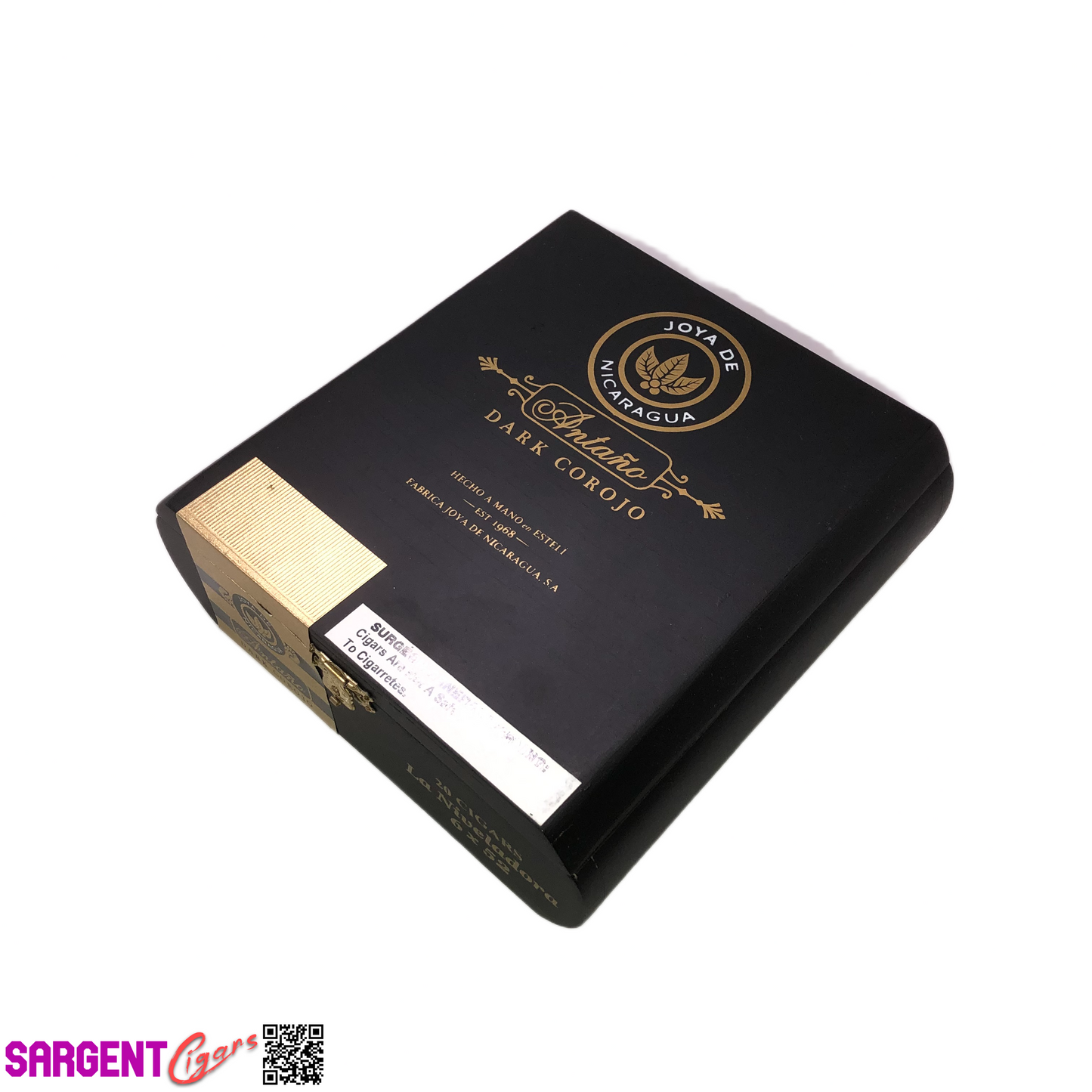 Joya De Nicaragua Dark Corojo Niveladora Empty Wooden Cigar Box 6.5x6.75x2.5