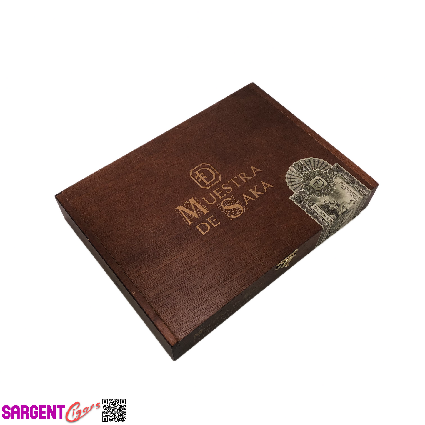 Muestra De Saka Exclusivo Empty Wooden Cigar Box 10x7.5x1.75