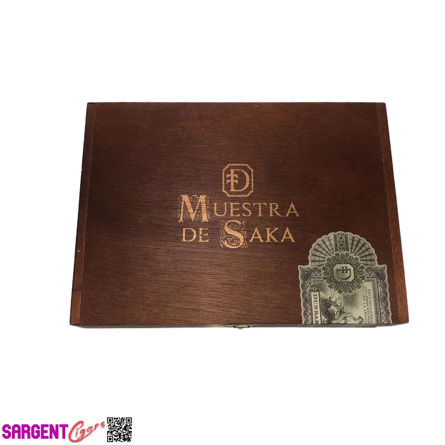 Muestra De Saka Exclusivo Empty Wooden Cigar Box 10x7.5x1.75