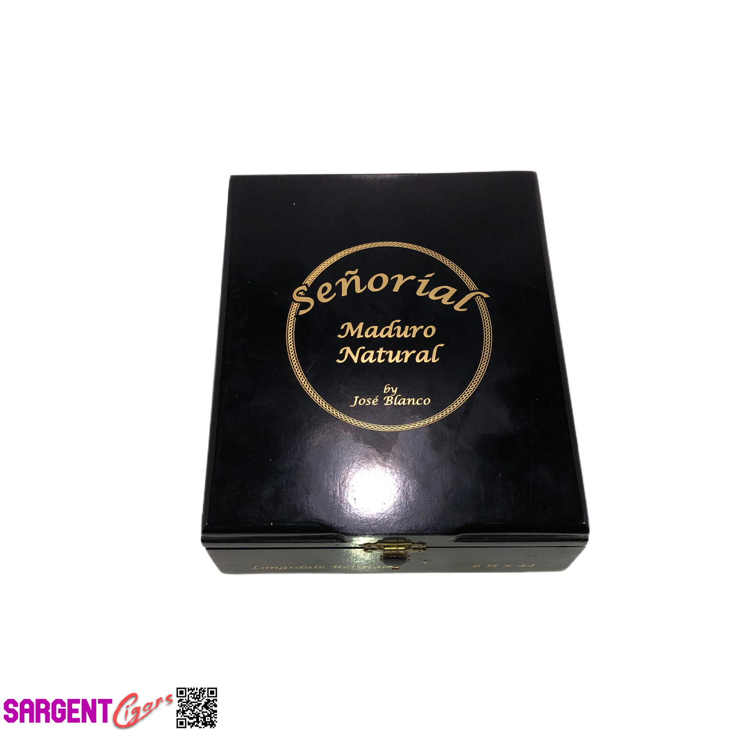 Senorial Refinado Empty Wooden Cigar Box 6.25x7.5x2.5