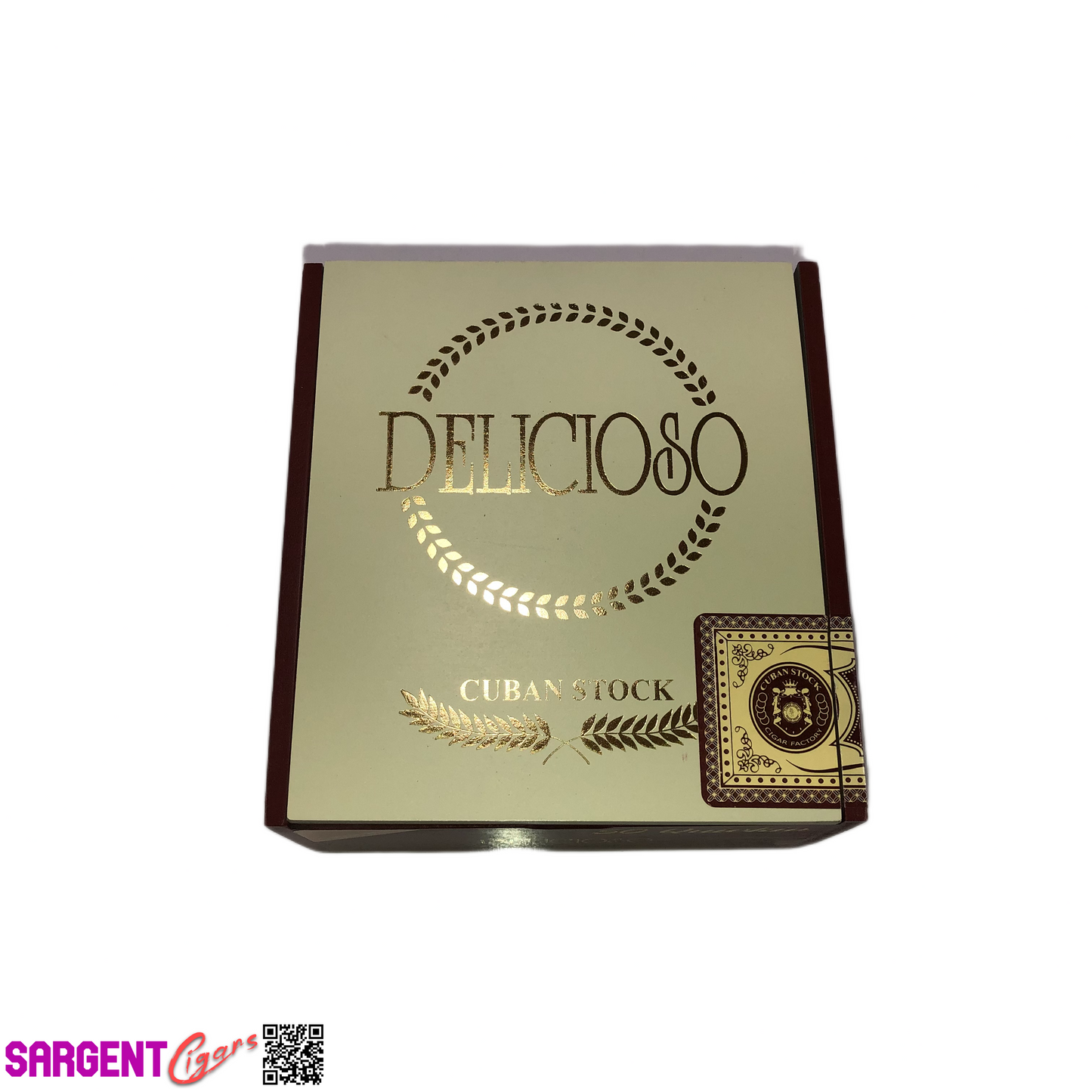 Delicioso Quickie Empty Wooden Cigar Box 5.25x5.75x3