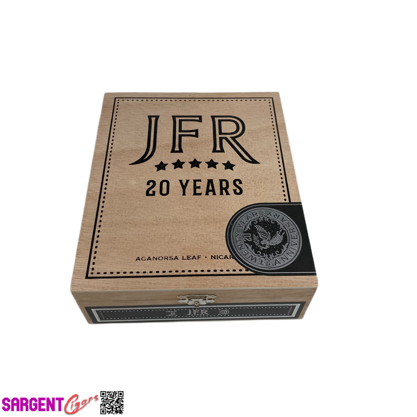 JFR 20th Super Toro Empty Wooden Cigar Box 6.25x7.75x2.25