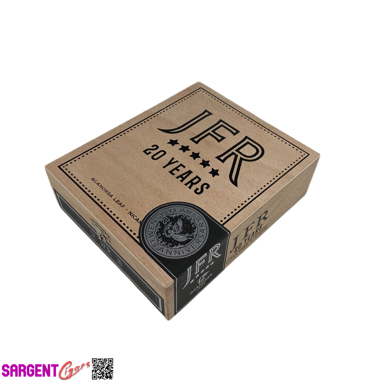 JFR 20th Super Toro Empty Wooden Cigar Box 6.25x7.75x2.25