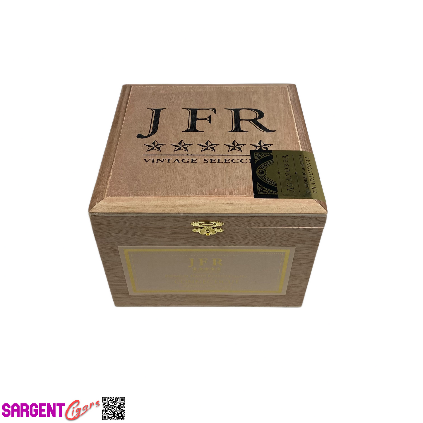 JFR Titan Connecticut Super Toro Empty Wooden Cigar Box 7.25x7.5x5.5
