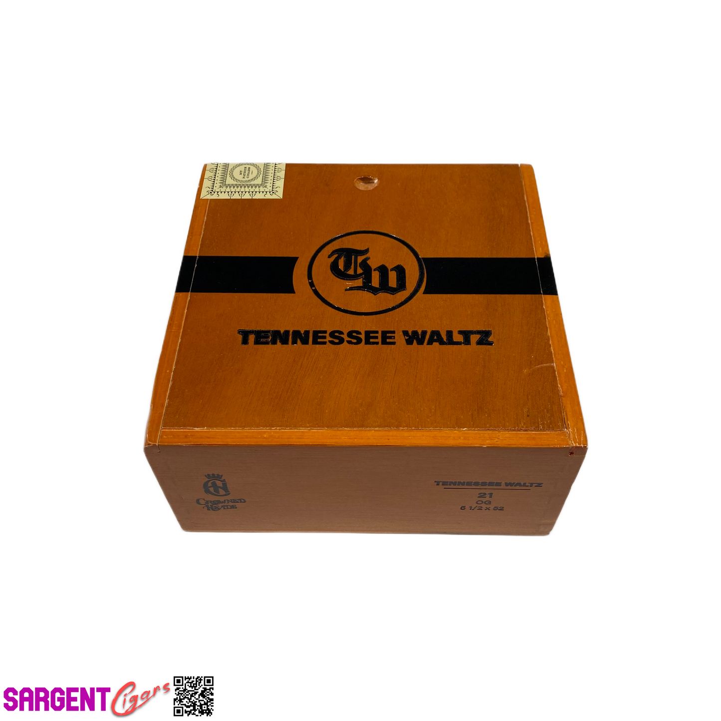 Crowned Heads Tennessee Waltz OG Empty Wooden Cigar Box 6.25x6.25x3